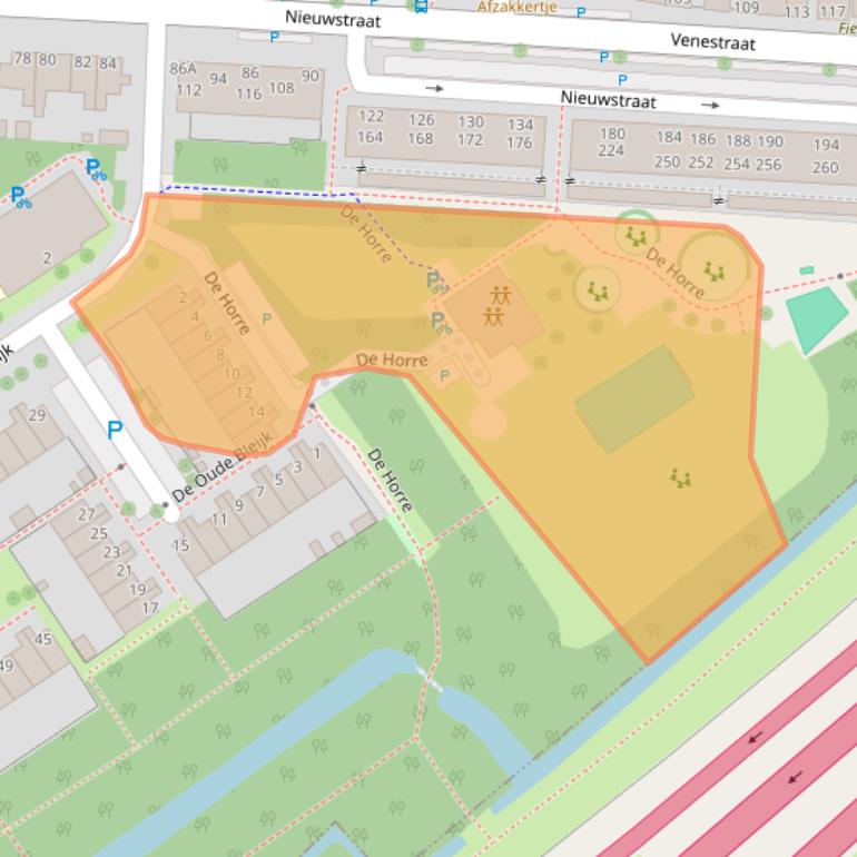 Kaart van postcodegebied 2266CN.
