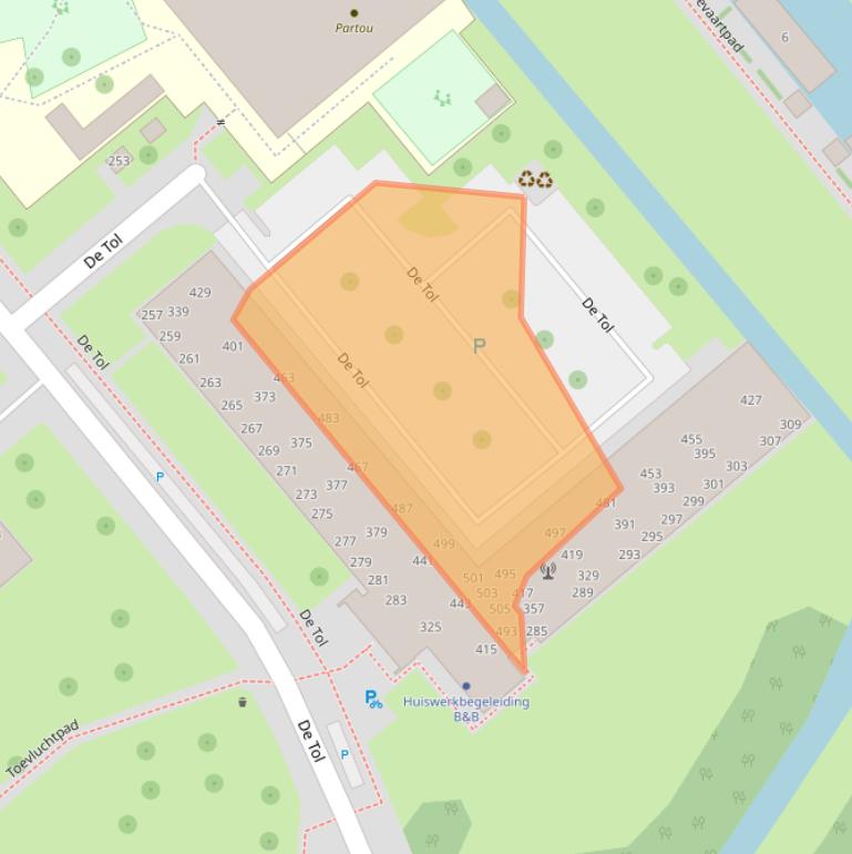 Kaart van postcodegebied 2266EJ.