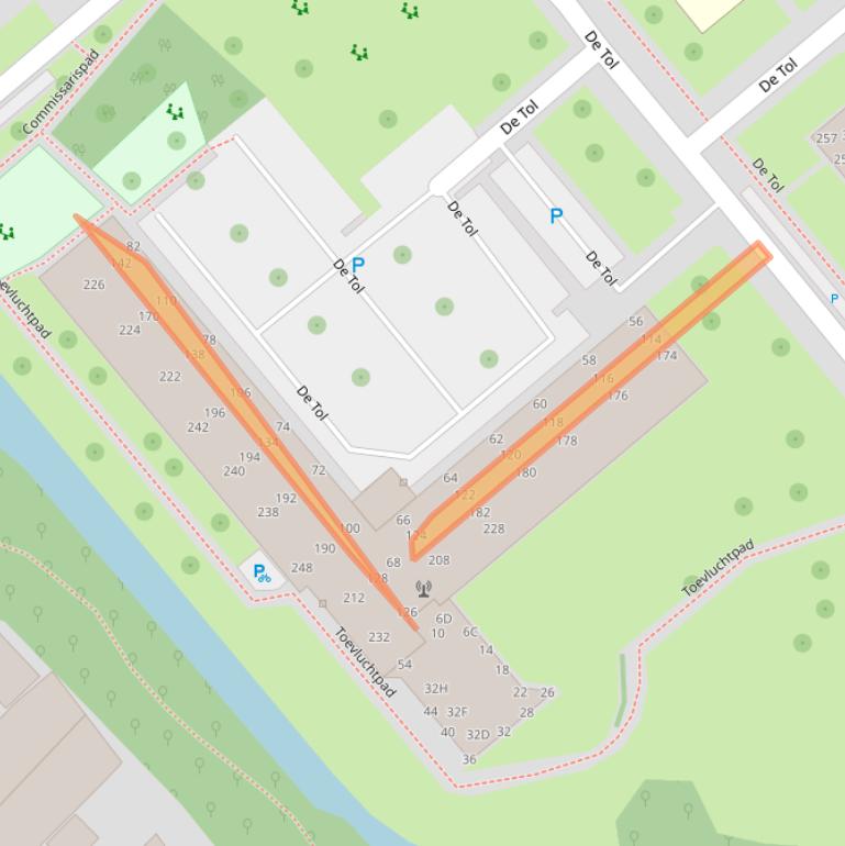 Kaart van postcodegebied 2266EL.