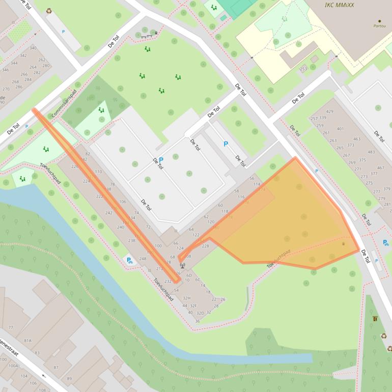 Kaart van postcodegebied 2266EM.