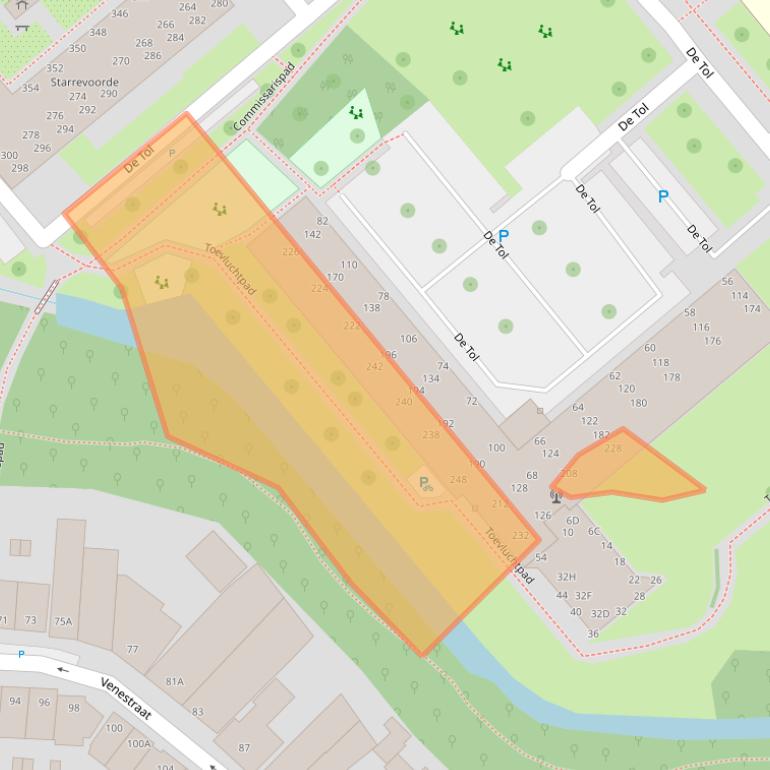 Kaart van postcodegebied 2266EN.