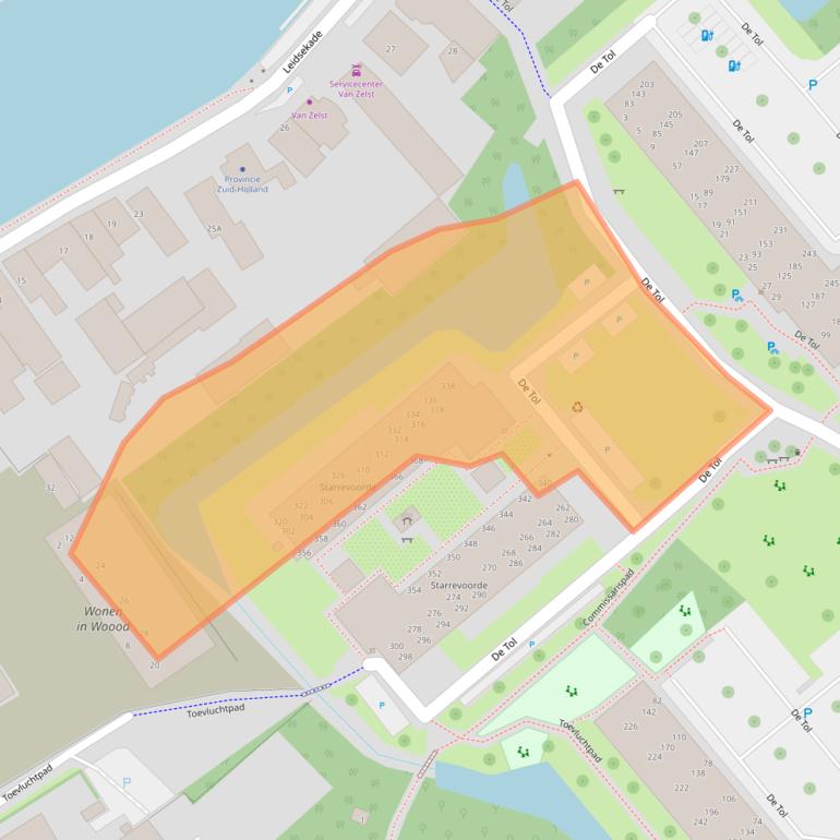 Kaart van postcodegebied 2266ES.