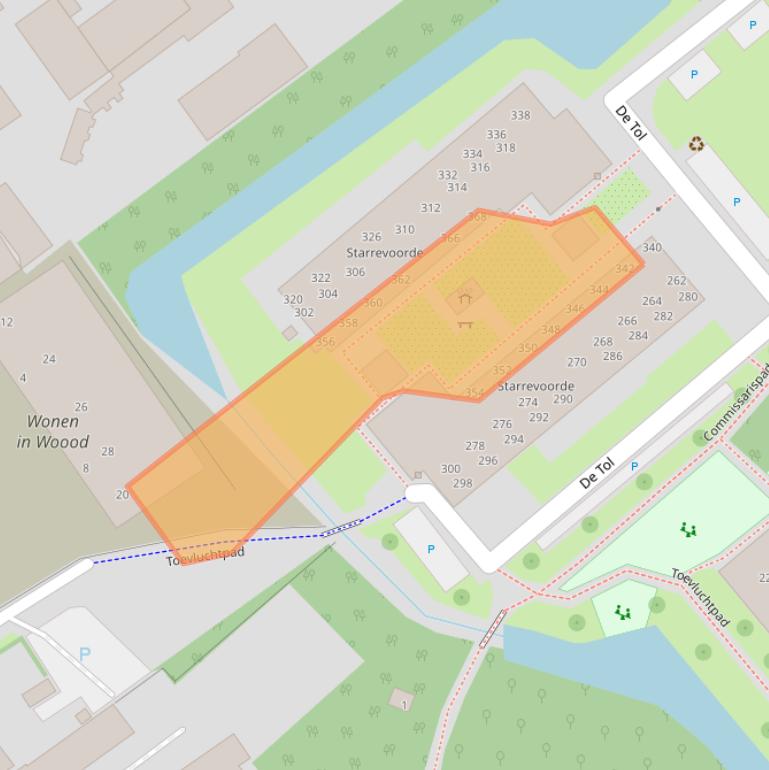 Kaart van postcodegebied 2266ET.