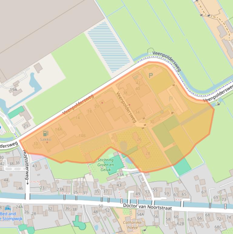 Kaart van postcodegebied 2266GA.