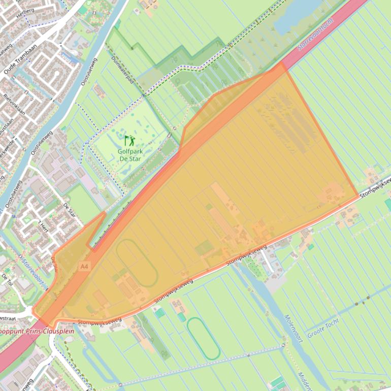Kaart van postcodegebied 2266GC.