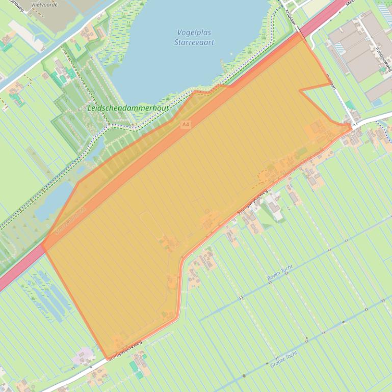 Kaart van postcodegebied 2266GD.