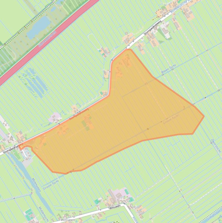 Kaart van postcodegebied 2266GG.