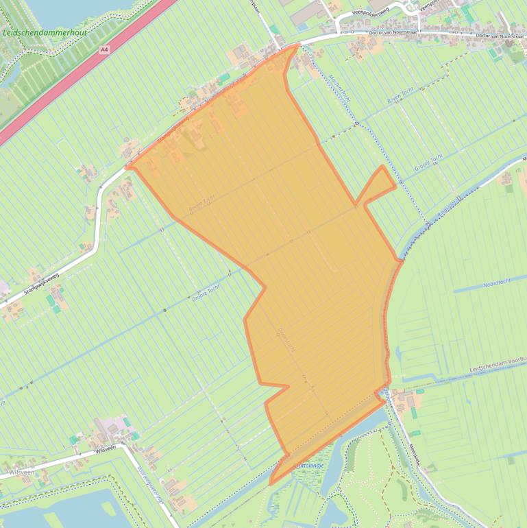 Kaart van postcodegebied 2266GH.