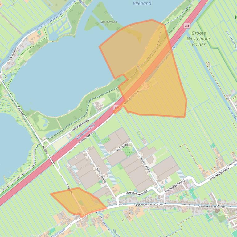 Kaart van postcodegebied 2266GJ.