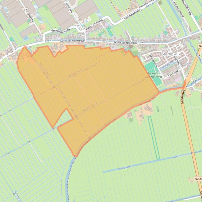 Kaart van postcodegebied 2266GP.