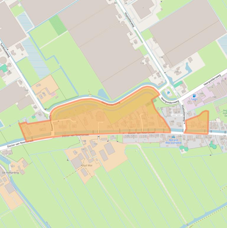 Kaart van postcodegebied 2266GR.