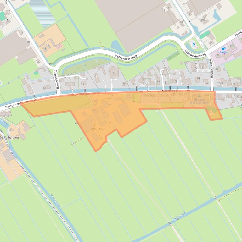 Kaart van postcodegebied 2266GX.