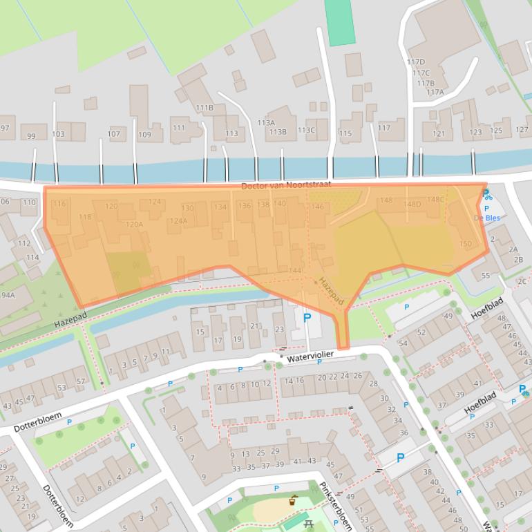 Kaart van postcodegebied 2266HB.