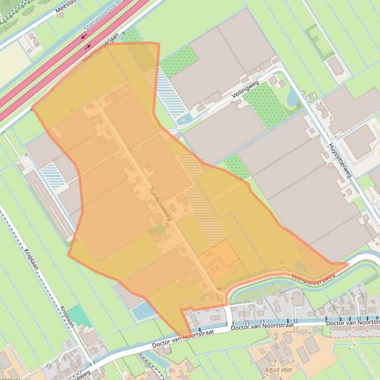 Kaart van postcodegebied 2266HD.