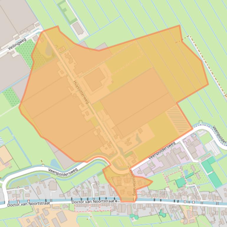 Kaart van postcodegebied 2266HE.