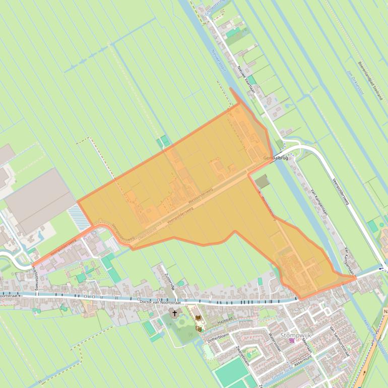 Kaart van postcodegebied 2266HH.