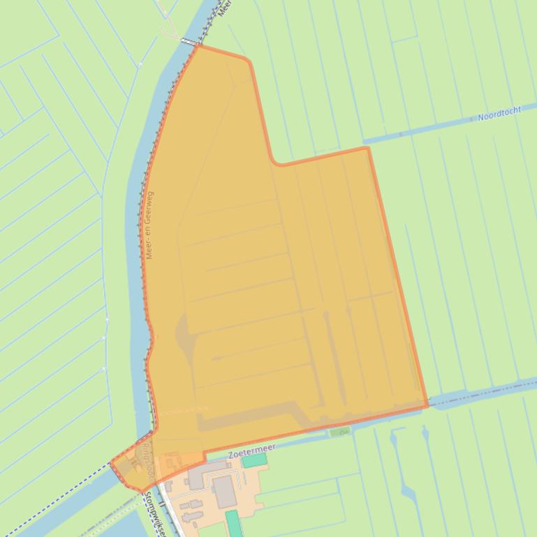 Kaart van postcodegebied 2266JB.