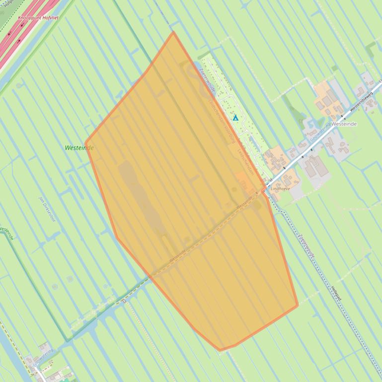 Kaart van postcodegebied 2266JC.