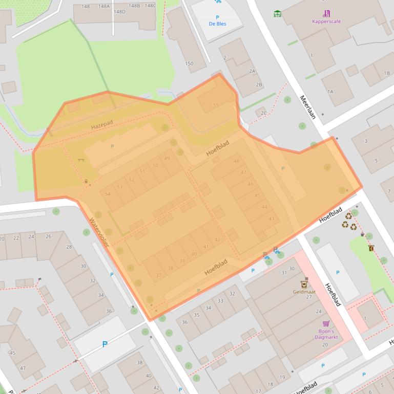 Kaart van postcodegebied 2266JG.