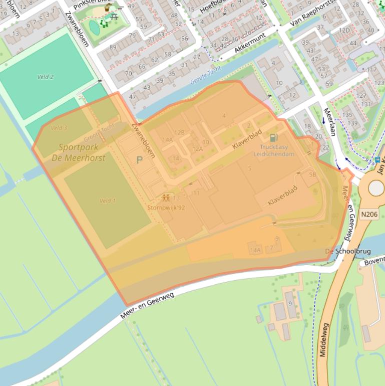 Kaart van postcodegebied 2266JK.