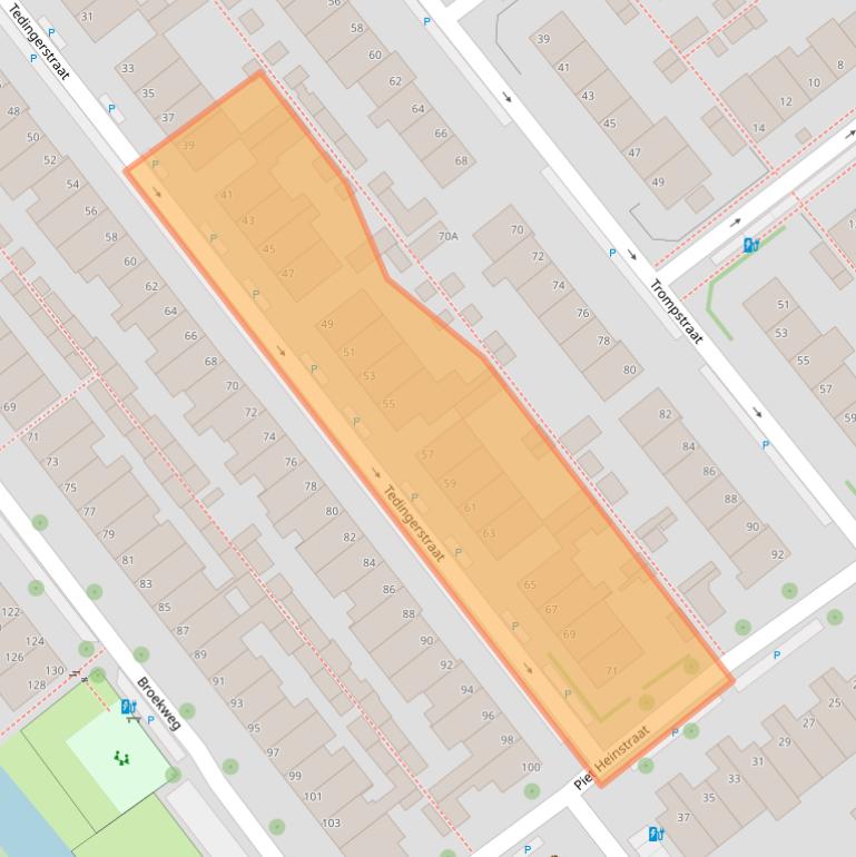 Kaart van postcodegebied 2266KD.