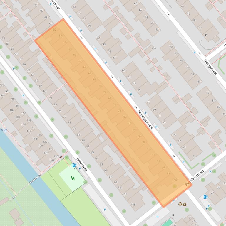 Kaart van postcodegebied 2266KG.