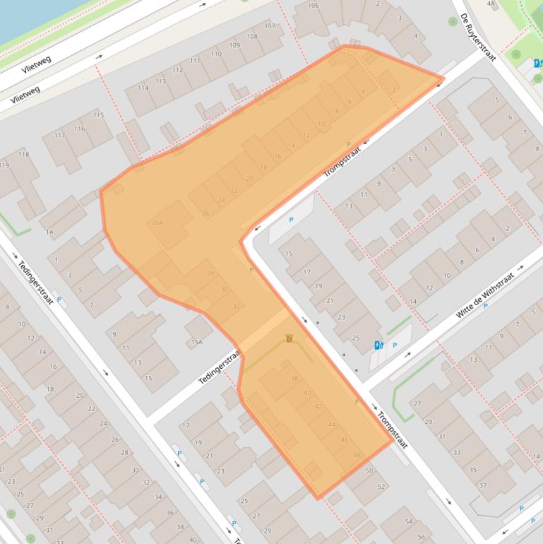 Kaart van postcodegebied 2266KK.