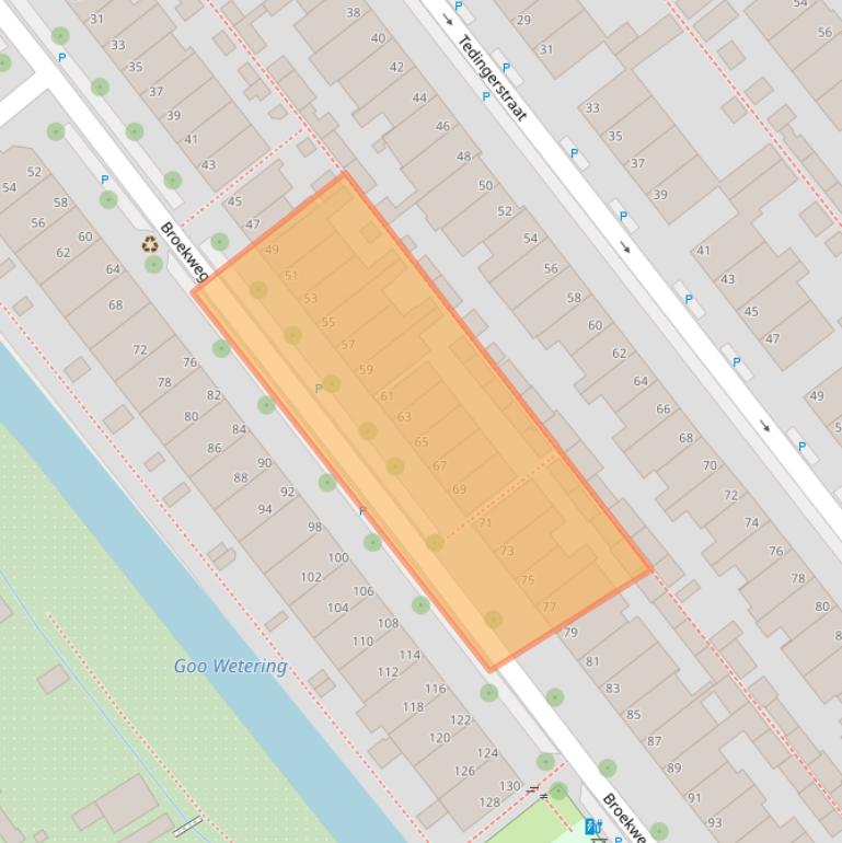 Kaart van postcodegebied 2266LD.