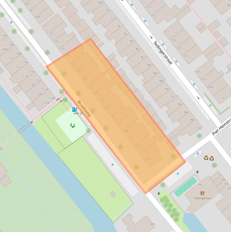 Kaart van postcodegebied 2266LE.