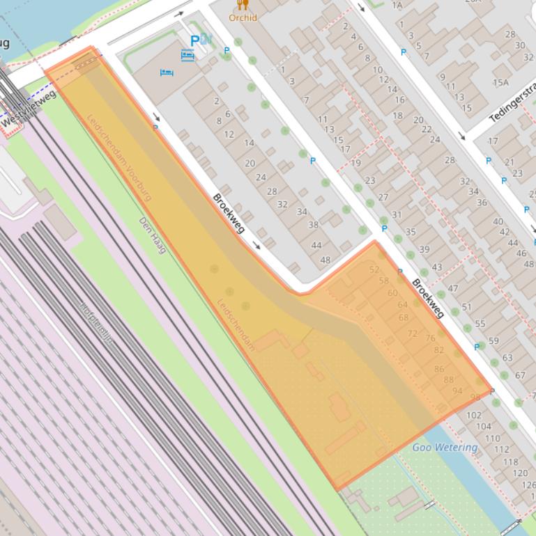 Kaart van postcodegebied 2266LJ.