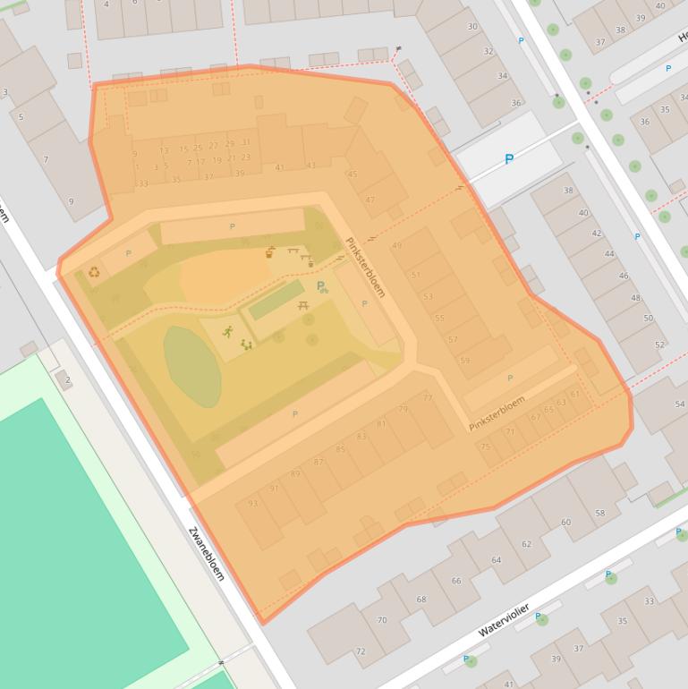 Kaart van postcodegebied 2266MC.
