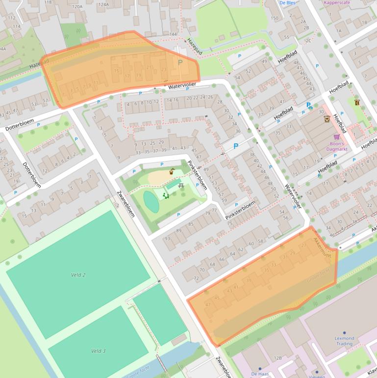 Kaart van postcodegebied 2266MD.