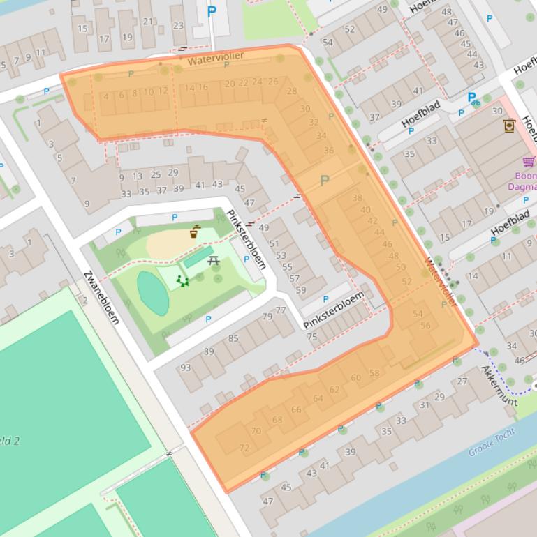 Kaart van postcodegebied 2266ME.