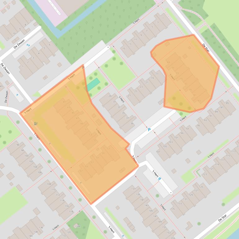 Kaart van postcodegebied 2266NC.