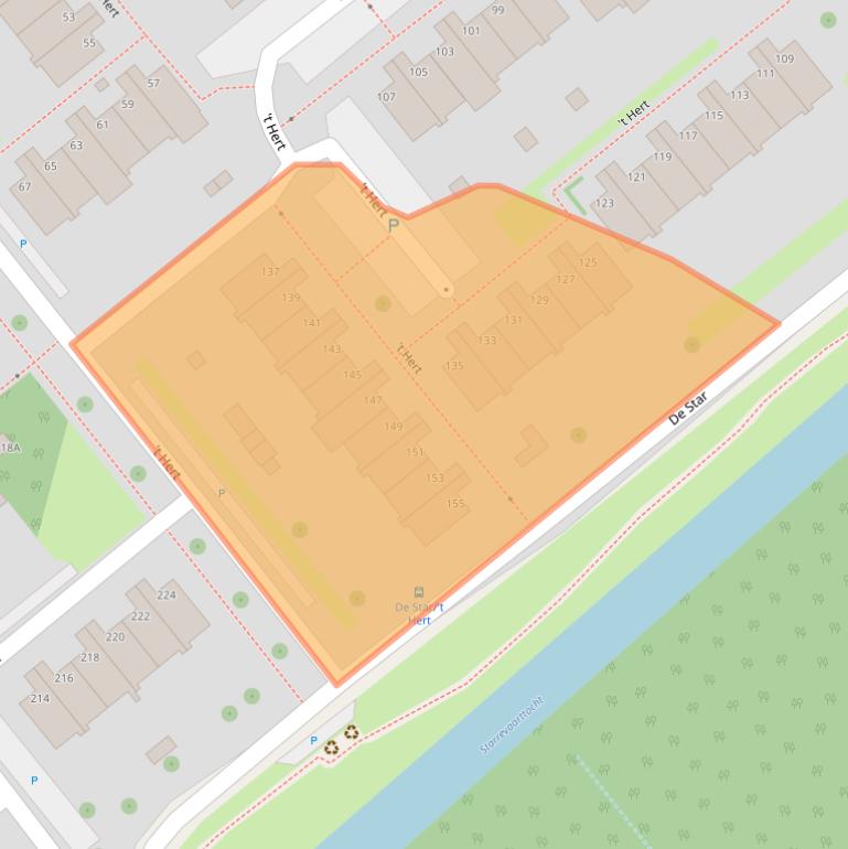 Kaart van postcodegebied 2266NE.