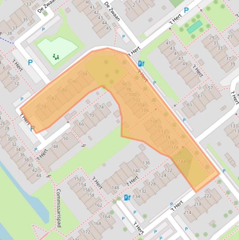 Kaart van postcodegebied 2266NJ.