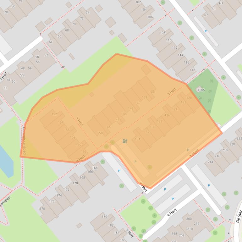 Kaart van postcodegebied 2266NK.