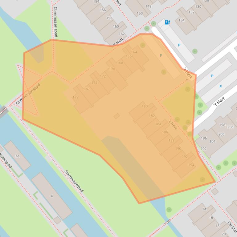 Kaart van postcodegebied 2266NL.