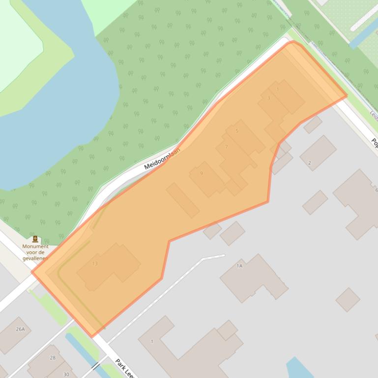 Kaart van postcodegebied 2267BA.