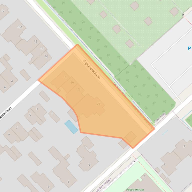 Kaart van postcodegebied 2267BG.