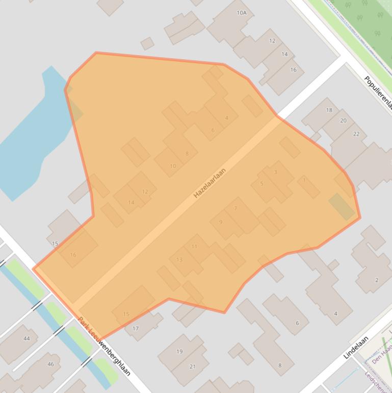 Kaart van postcodegebied 2267BH.