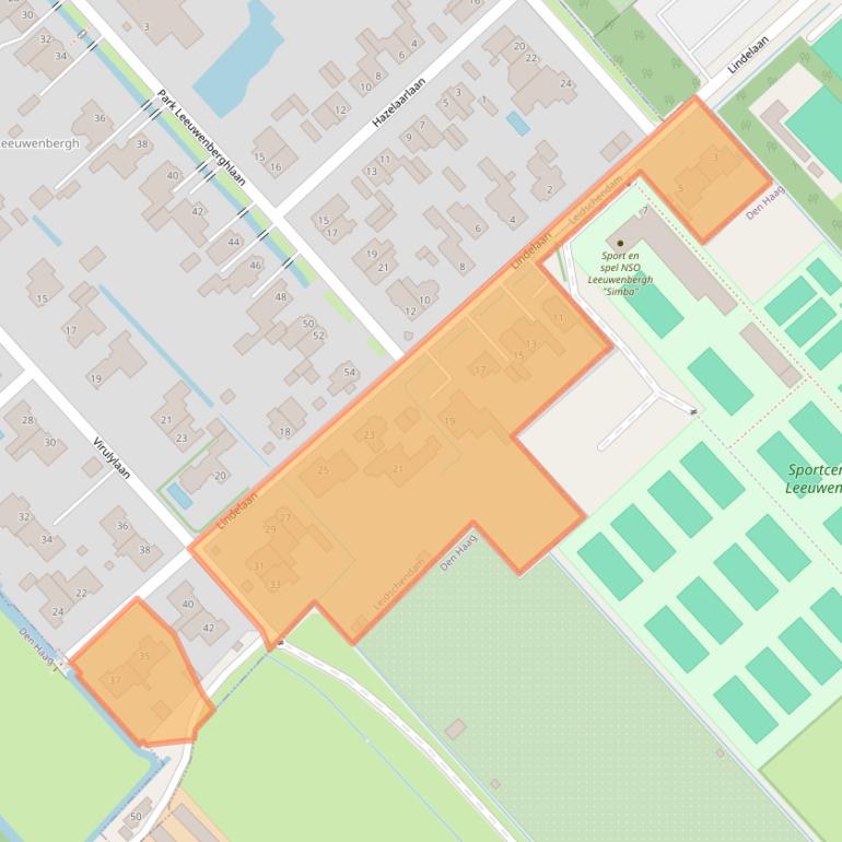 Kaart van postcodegebied 2267BJ.