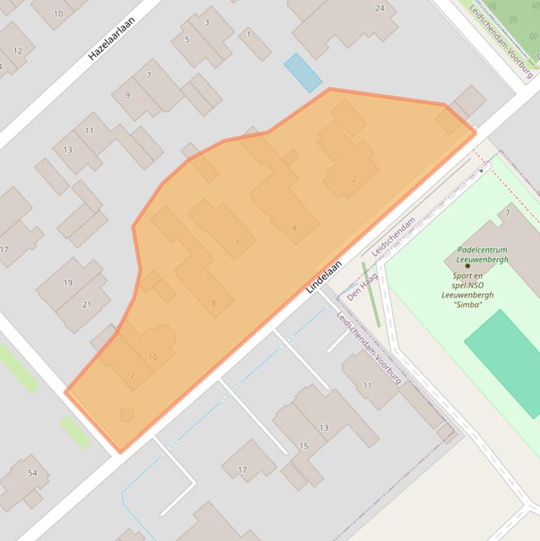 Kaart van postcodegebied 2267BK.