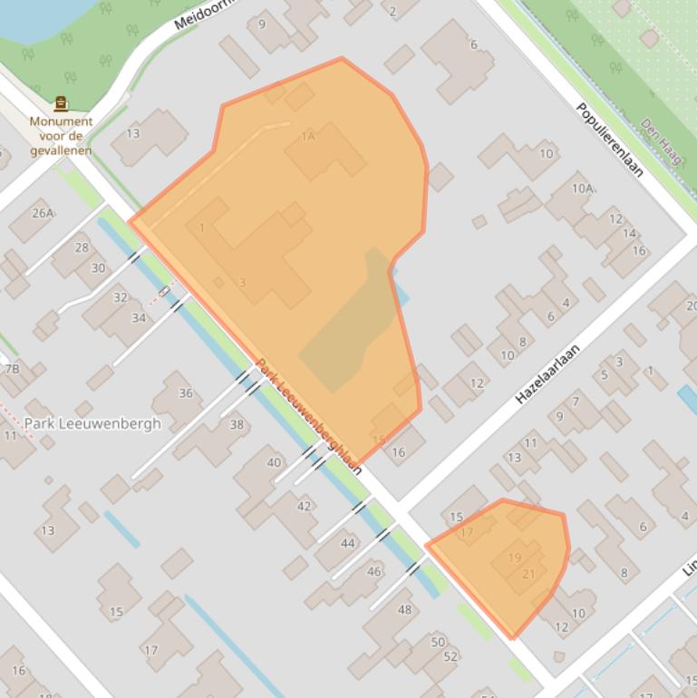 Kaart van postcodegebied 2267BM.