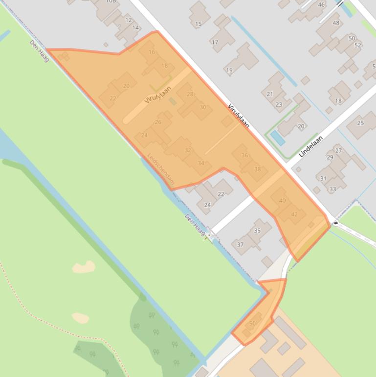 Kaart van postcodegebied 2267BS.