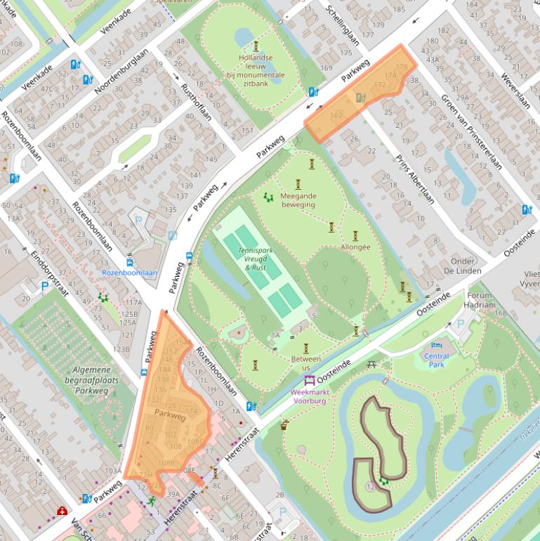 Kaart van postcodegebied 2271AM.