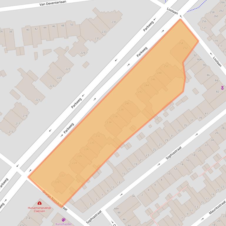 Kaart van postcodegebied 2271BG.