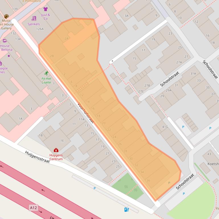 Kaart van postcodegebied 2271BX.