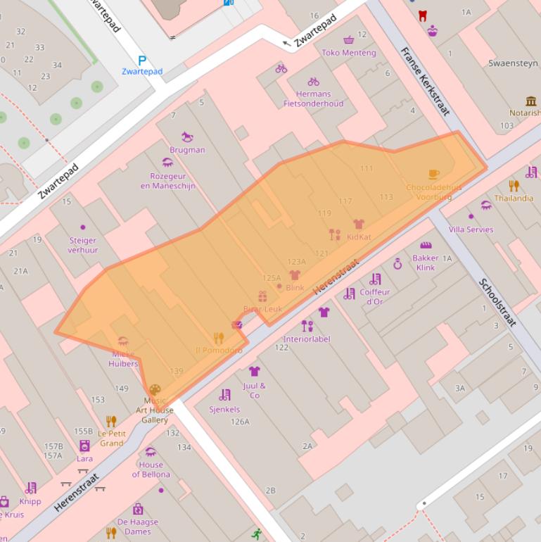 Kaart van postcodegebied 2271CD.