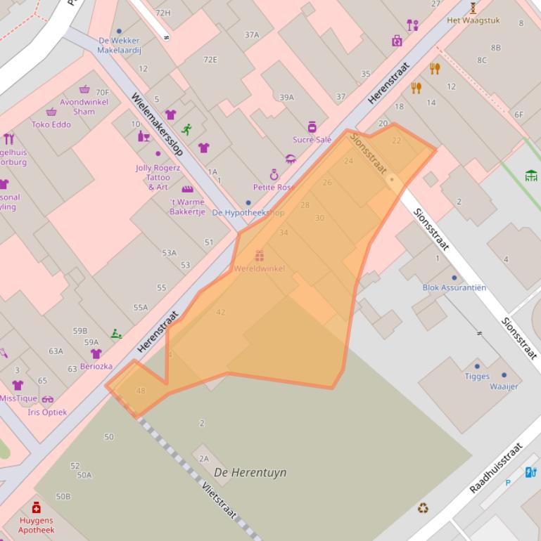 Kaart van postcodegebied 2271CH.